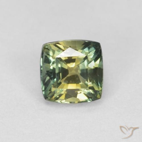 0.65ct Naturale Multicolore Zaffiro, Cuscino, VVS