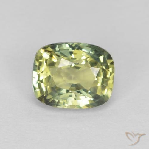 0.73ct Naturale Multicolore Zaffiro, Cuscino, VVS