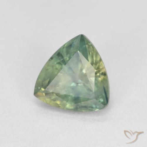 Zaffiro Multicolore naturale da 0.96 ct, Taglio trillion, VS