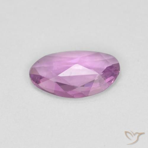 Zaffiro Viola rosato intenso naturale da 0.46 ct, Taglio a fantasia, VS
