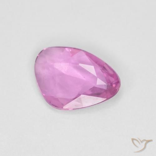 0.58ct Naturale Rosa porpora reale Zaffiro, Taglio a fantasia, VS