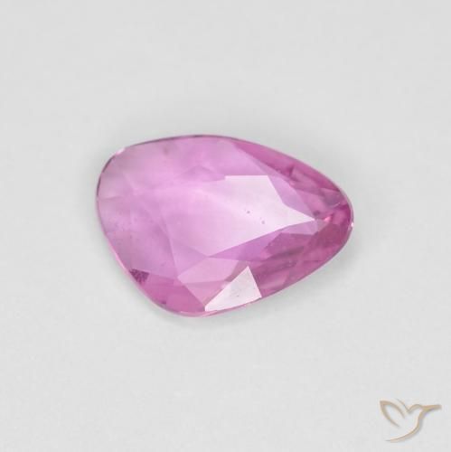 Zaffiro Rosa porpora reale naturale da 0.58 ct, Taglio a fantasia, VS