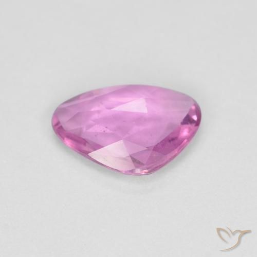 Zaffiro Rosa porpora reale naturale da 0.58 ct, Taglio a fantasia, VS