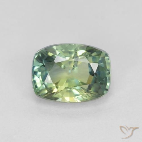 1.22ct Naturale Multicolore Zaffiro, Cuscino, VS