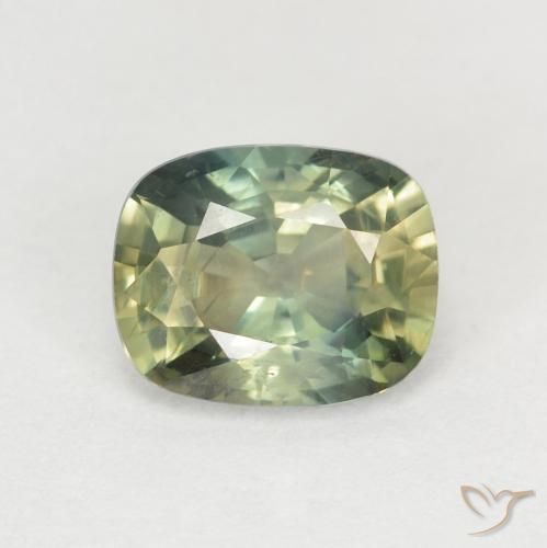 1.40ct Naturale Multicolore Zaffiro, Cuscino, VS