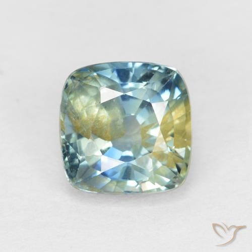 1.15ct Naturale Multicolore Zaffiro, Cuscino, VS