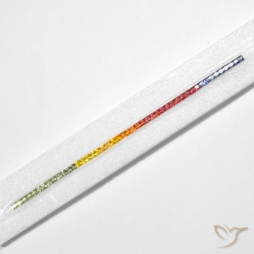Gemme di Zaffiro Multicolore naturale da 8.50 ct, Quadrato, VS