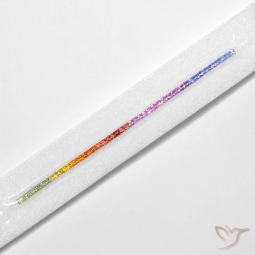 Gemme di Zaffiro Multicolore naturale da 6.06 ct, Quadrato, VS