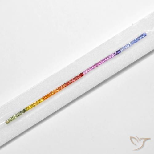 Gemme di Zaffiro Multicolore naturale da 6.32 ct, Quadrato, VS