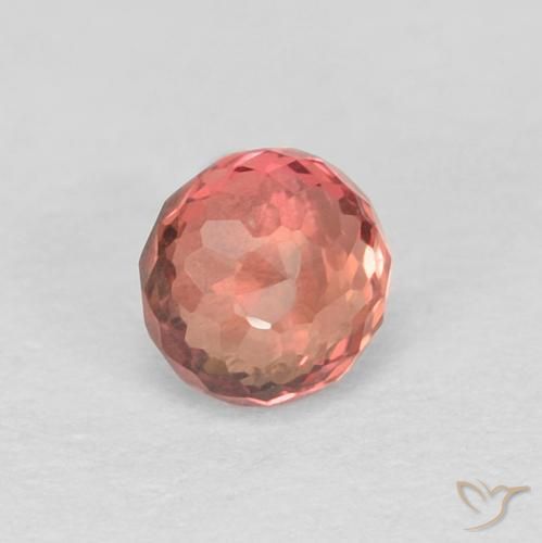 Zaffiro Rosso chiaro naturale da 0.40 ct, Rotondo, VVS