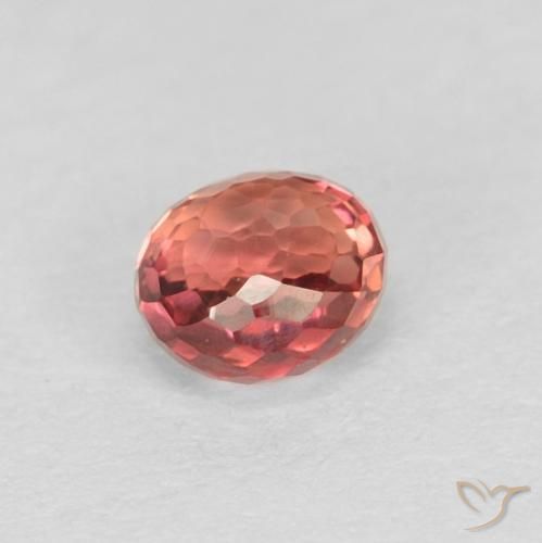 Zaffiro Rosso chiaro naturale da 0.40 ct, Rotondo, VVS