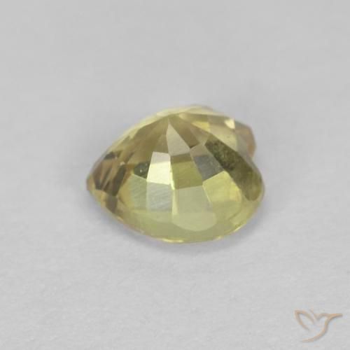 Zaffiro Giallo caldo naturale da 0.52 ct, Cuore, VVS