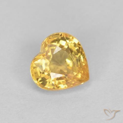 Zaffiro Top Oro naturale da 0.48 ct, Cuore, VVS-VS