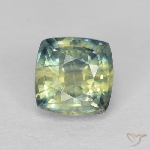 0.94ct Naturale Multicolore Zaffiro, Cuscino, VS-SI