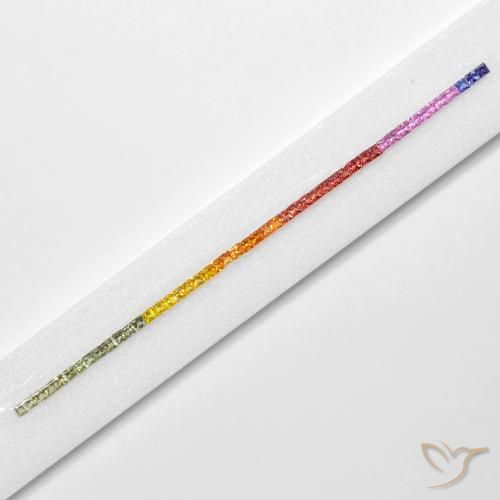 Gemme di Zaffiro Multicolore naturale da 7.97 ct, Quadrato, VS