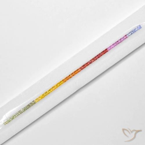 Gemme di Zaffiro Multicolore naturale da 7.98 ct, Quadrato, VS