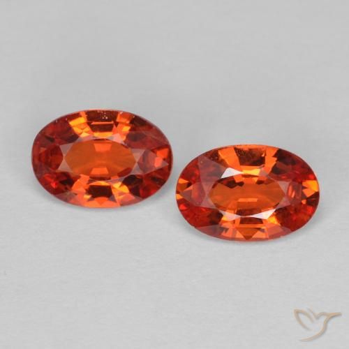 Gemme di Zaffiro Rosso medio naturale da 0.88 ct, Ovale, VVS