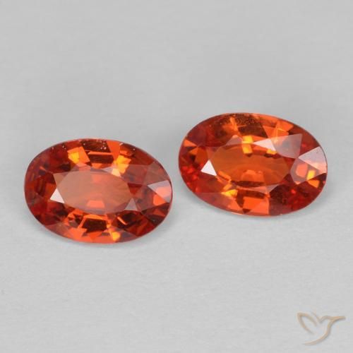 Gemme di Zaffiro Rosso medio naturale da 0.88 ct, Ovale, VVS
