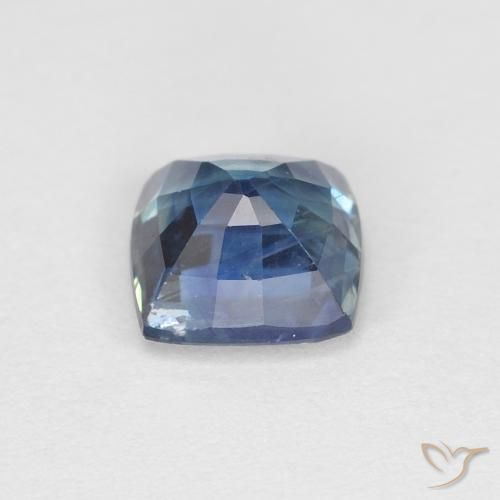 Zaffiro Teal-blu naturale da 0.97 ct, Cuscino, VS-SI