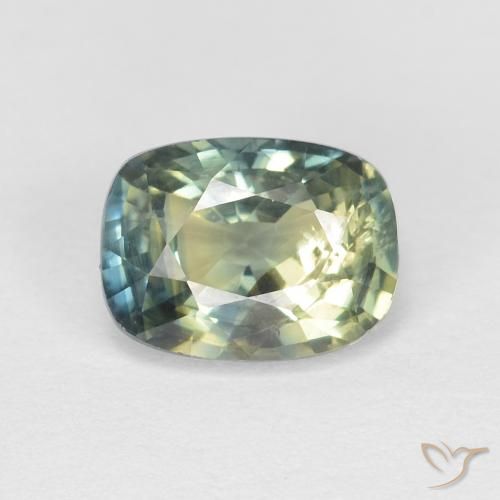 1.18ct Naturale Multicolore Zaffiro, Cuscino, VS-SI