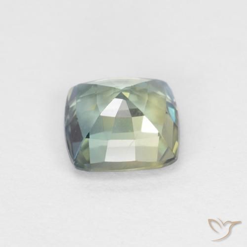 Zaffiro Teal-blu naturale da 0.97 ct, Cuscino, VS