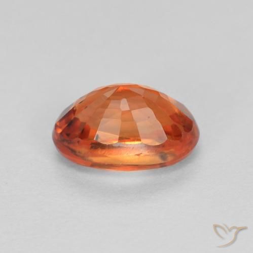 Zaffiro Rosso medio naturale da 0.76 ct, Ovale, VS-SI
