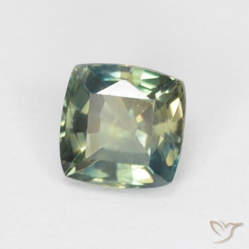 Zaffiro Verdazzurro naturale da 1.15 ct, Cuscino, VVS