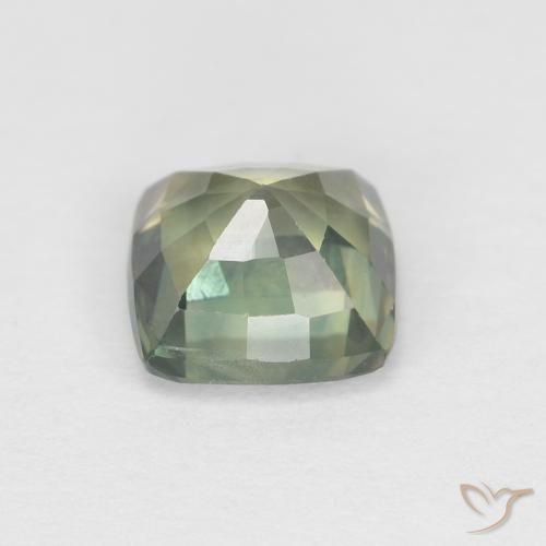 Zaffiro Verdazzurro naturale da 1.15 ct, Cuscino, VVS