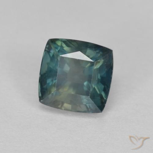 Zaffiro Teal-blu naturale da 1.21 ct, Cuscino, VS