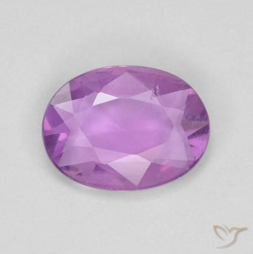 0.65ct Naturale Viola rosato medio Zaffiro, Ovale, VVS-VS