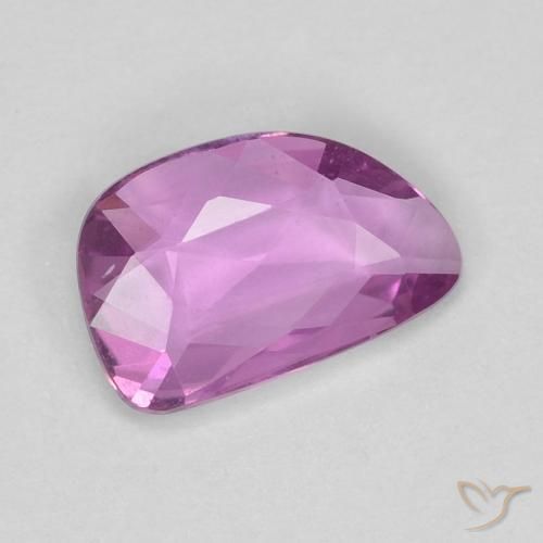 Zaffiro Viola Rosato Intenso naturale da 0.57 ct, Taglio a fantasia, VVS-VS