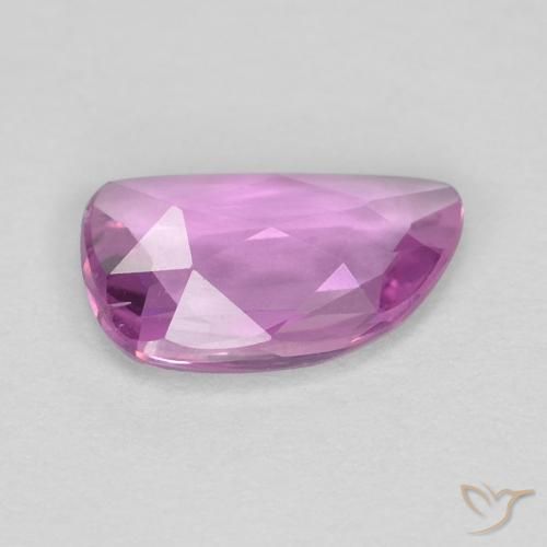 Zaffiro Viola Rosato Intenso naturale da 0.57 ct, Taglio a fantasia, VVS-VS