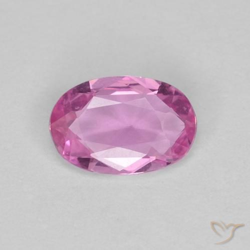 0.41ct Naturale Rosa scuro Zaffiro, Ovale, VVS-VS