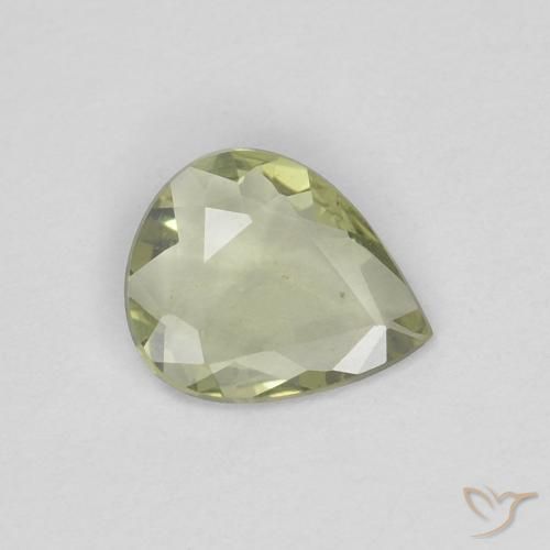 0.34ct Naturale Verde caldo Zaffiro, Forma a pera, VVS-VS
