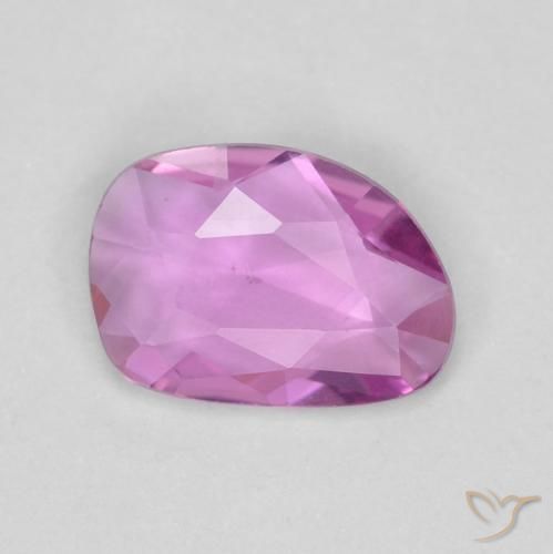0.55ct Naturale Viola rosato intenso Zaffiro, Taglio a fantasia, VVS-VS