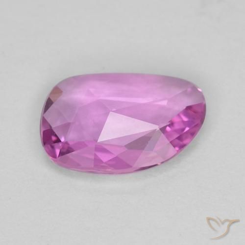 Zaffiro Viola rosato intenso naturale da 0.55 ct, Taglio a fantasia, VVS-VS