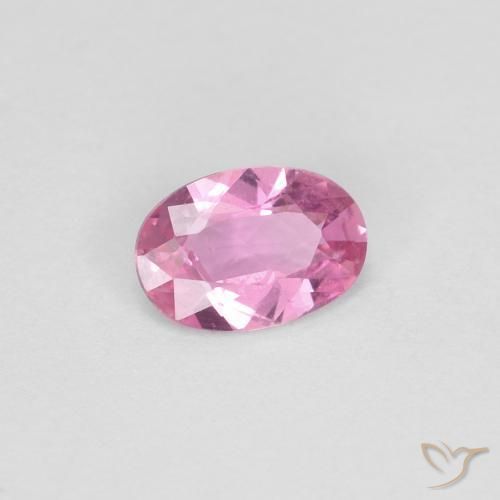 Zaffiro Rosa porpora reale naturale da 0.44 ct, Ovale, VS