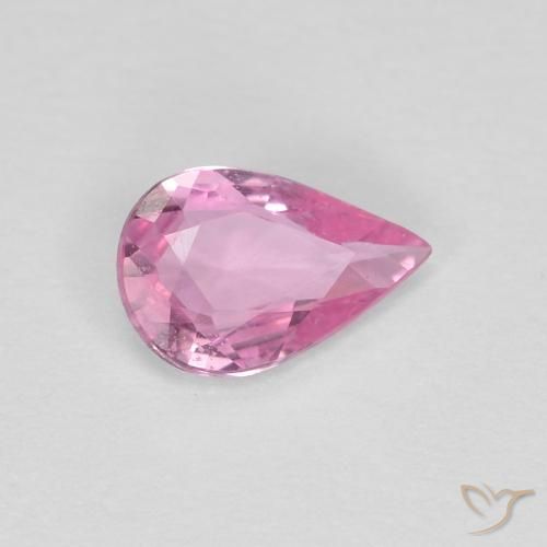 0.35ct Naturale Rosa hot Zaffiro, Forma a pera, VVS