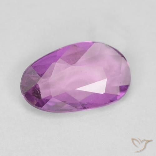 Zaffiro Rosa porpora reale naturale da 0.55 ct, Taglio a fantasia, VVS