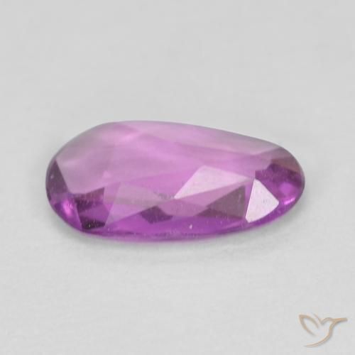 Zaffiro Rosa porpora reale naturale da 0.55 ct, Taglio a fantasia, VVS