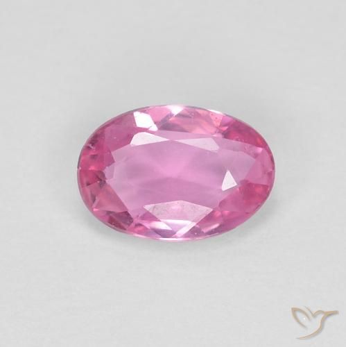 0.47ct Naturale Rosa medio Zaffiro, Ovale, VVS