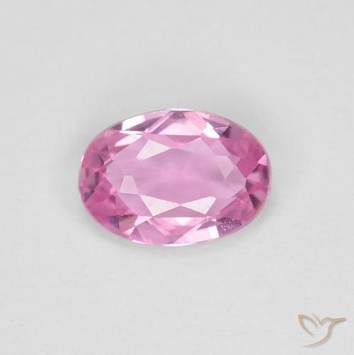 0.41ct Naturale Rosa hot Zaffiro, Ovale, VVS