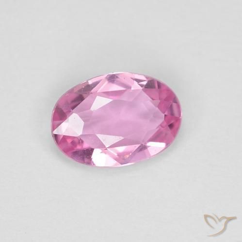 Zaffiro Rosa hot naturale da 0.41 ct, Ovale, VVS
