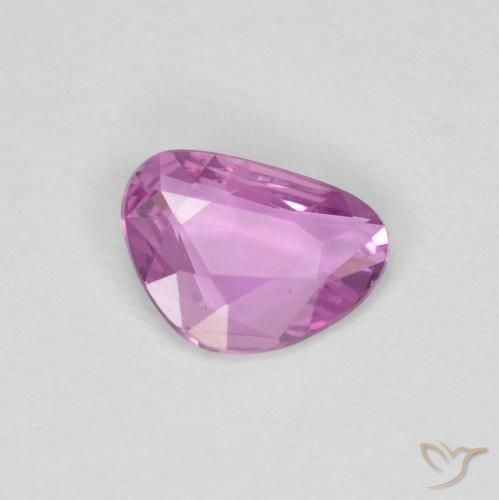 Zaffiro Viola medio naturale da 0.51 ct, Taglio a fantasia, VVS-VS