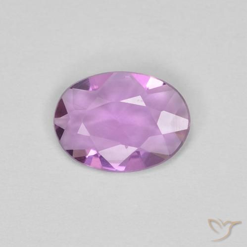 0.48ct Naturale Viola rosato chiaro Zaffiro, Ovale, VVS
