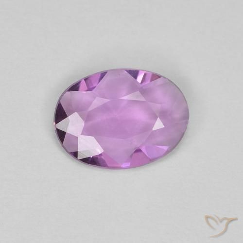 Zaffiro Viola rosato chiaro naturale da 0.48 ct, Ovale, VVS