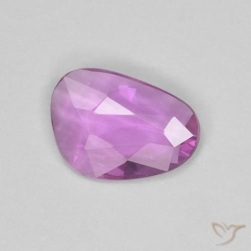 0.60ct Naturale Viola Rosato Intenso Zaffiro, Taglio a fantasia, VVS