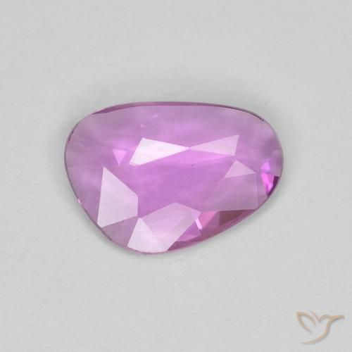 Zaffiro Viola Rosato Intenso naturale da 0.60 ct, Taglio a fantasia, VVS