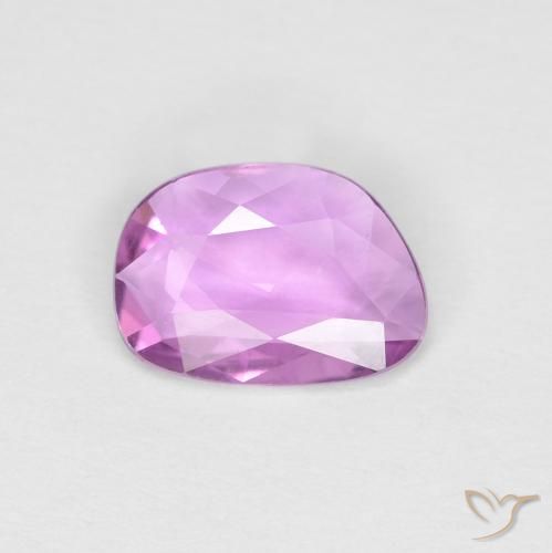 0.60ct Naturale Medium Light-Purple Zaffiro, Taglio a fantasia, VVS