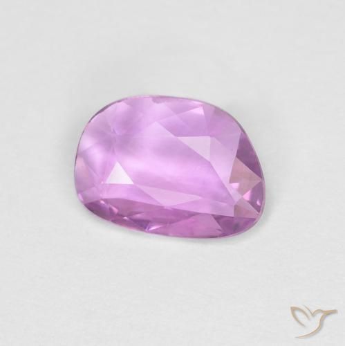 Zaffiro Medium Light-Purple naturale da 0.60 ct, Taglio a fantasia, VVS